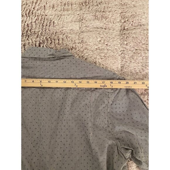 Level Ten Mens Modern XL Long Sleeve Button-Up Shirt With Floral Trim & Contrast - Picture 11 of 16